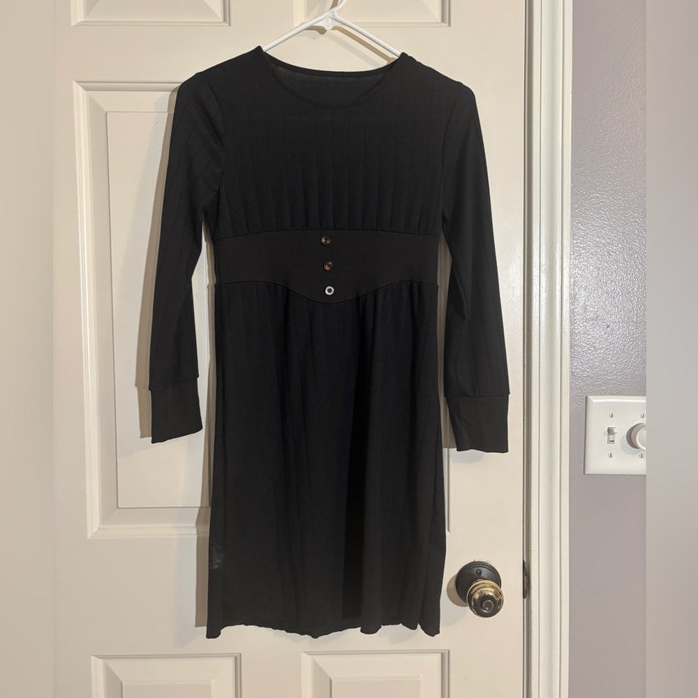 Like new! Girls Black Shein Dress (11/12)